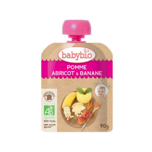 Babybio - Apple, Apricot & Banana Pouch (6m+)