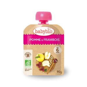 Babybio - Apple & Raspberry Pouch (6m+)