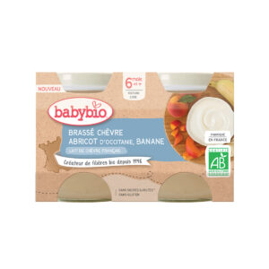 Babybio - Brasse Apricot & Banana Goat Milk (6m+)
