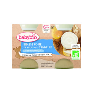 Babybio - Brasse Pear & Cinnamon Cow Milk (6m+)