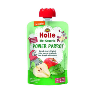 Holle - Power Parrot Pure frutash dardhë, mollë, dhe spinaq (6m+)