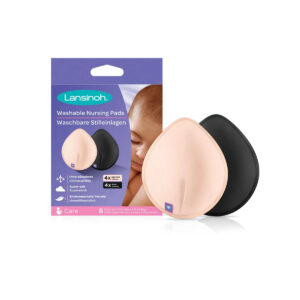 Lansinoh - Washable Nursing Pads (Light Pink & Black)